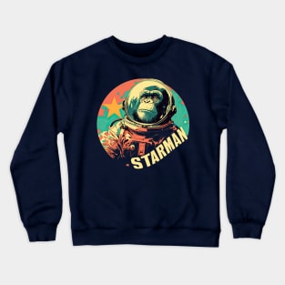 Starman David Bowie Monkey Crewneck Sweatshirt